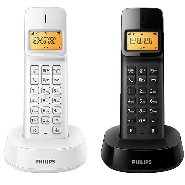 PHILIPS D140 TELSİZ TELEFON (SİYAH*BEYAZ)