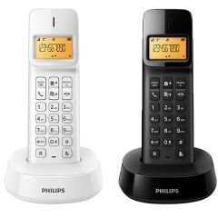 PHILIPS D140 TELSİZ TELEFON (SİYAH*BEYAZ)
