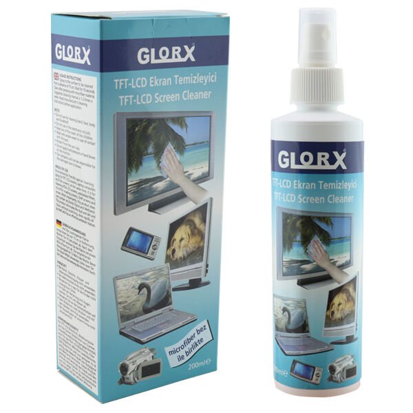 LCD TEMİZLEME SETİ + BEZ HEDİYELİ 200 ML GLORX