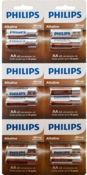 Philips AA Alkalin Kalem Pil 12'li Kartela
