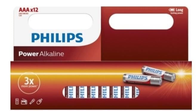 Philips AAA Alkalin Kalem Pil 12'li Kartela