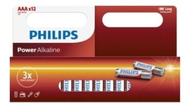 Philips AAA Alkalin Kalem Pil 12'li Kartela