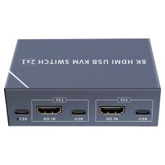 Powermaster PM-11777 8K Hdmi Usb Kvm Switch 2x1