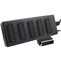 Elektromer 5'li Scart Dağıtıcı (1 Erkek - 5 Dişi Scart)