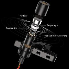 Haiki HK-301 3.5Mm Jack Girişli Kablolu Youtuber Yaka Mikrofon