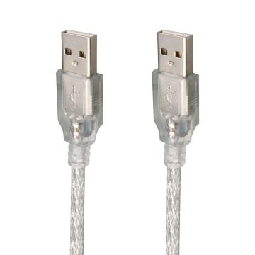 Powermaster PM-19803 Şeffaf 3 Metre Usb Erkek-Erkek Kablo