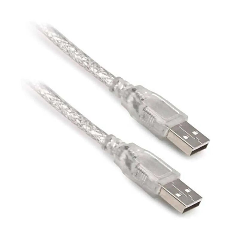 Powermaster 3 Metre Usb Erkek-Erkek Kablo Şeffaf