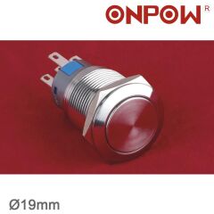 ONPOW 19 MM IŞIKSIZ METAL ANAHTAR IP67
