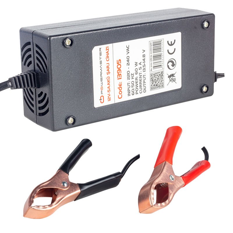 Powermaster 13905 12V-5A Akü Şarj Adaptörü