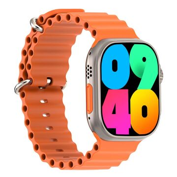 Hytech W69 Watch IOS ve Android Uyumlu MActive 2.05 inç Geniş Ekranlı Turuncu Akıllı Saat