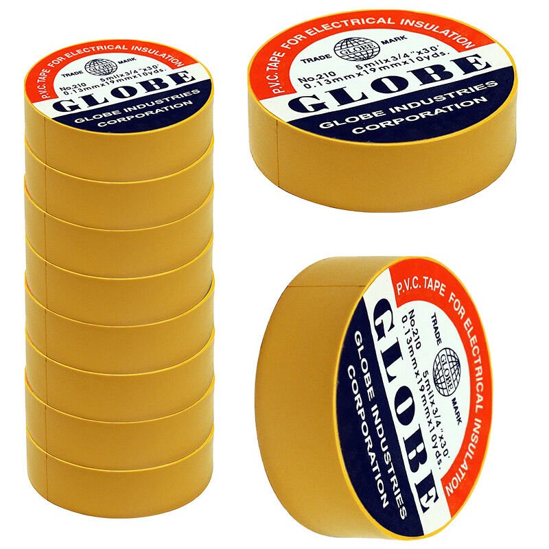 Globe 0.13Mmx19Mm İzole Bant 10'lu Sarı