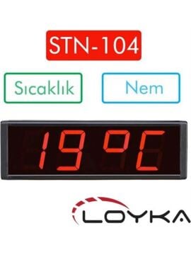 Loyka STN-104 Işıklı Termometre Saat (Sıcaklık+Nem+Saat)
