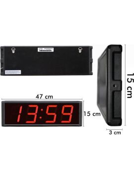 Loyka STN-104 Işıklı Termometre Saat (Sıcaklık+Nem+Saat)