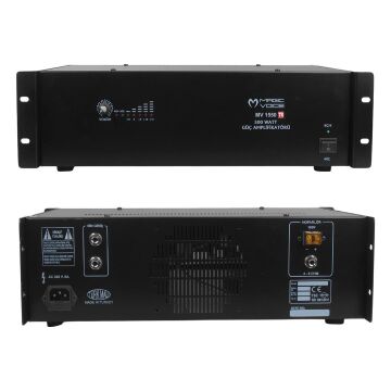 Magicvoice MV-1550 500 Watt 4-8 Ohm 100 Volt 19 Rack Hat Trafolu Power Anfi
