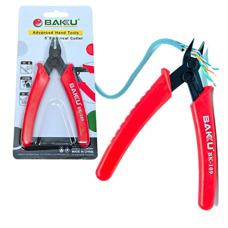 Baku BK-109 5'' 130mm Eğri Uç Elektronik Yan Keski Eğik Ağızlı