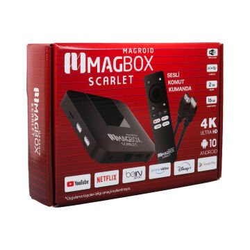 Magbox Magroid Scarlet 16 GB HDD 2 GB Ram 2.4G H313 Cpu Android TV Box