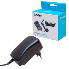 S-LINK SL-129C 3 VOLT - 12 VOLT 2 AMPER AYARLI 8 UÇLU SWITCH MODE PLASTİK KASA ADAPTÖR