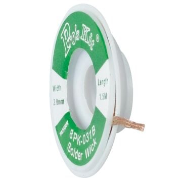 Proskit 8Pk-031B 2.00MM Lehim Sökme Fitili 1.5MT (10 lu Paket)