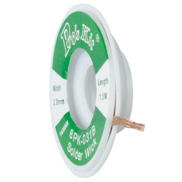 Proskit 8Pk-031B 2.00MM Lehim Sökme Fitili 1.5MT (10 lu Paket)