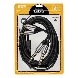 Magicvoice LD398 2x 6.3 Mm Mono Erkek - 2x Rca Erkek 3 Metre Kablo