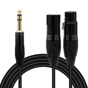 Magicvoice LD390A Canon Erkek Dişi - 6.3 Mm Stereo Erkek 1.5 Metre Kablo