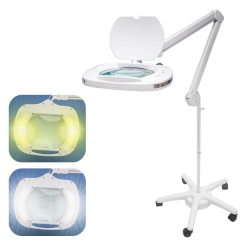 6030 Sarı ve Beyaz Işıklı Geniş Mercekli Ayaklı Büyüteç