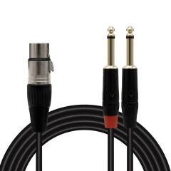 Magicvoice LD369A Canon Erkek - 6.3 Mono Erkek 1.5 Metre Kablo