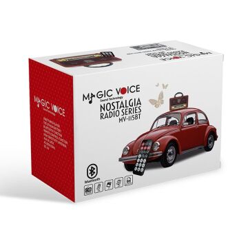 MagicVoice MV-115BT USB - SD - FM - Bluetooth Destekli Nostaljik Radyo
