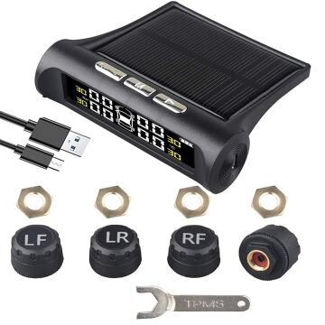 Powermaster PM-26964 Solar DC 5V Araç Lastik Basınç Ölçme - İzleme Sistemi