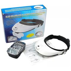 Nikula MG81001-G Led Çok Fonksiyonlu Işıklı Kafa Büyüteci 5 Mercek