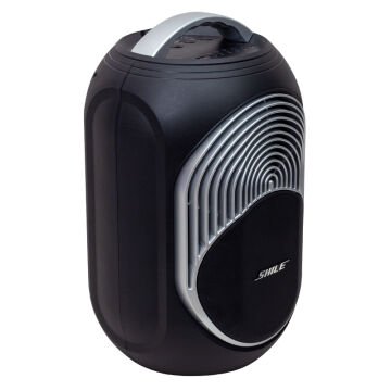 Shile SL-2018A El Mikrofonlu-Kumandalı USB/SD/BT Işıklı Taşınabilir Şarjlı Seyyar Anfi