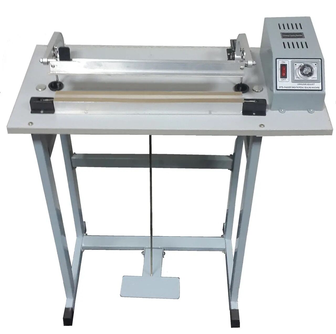SFTD 800 Ayaklı Poşet Yapıştırma Makinesi (Kesmeli)