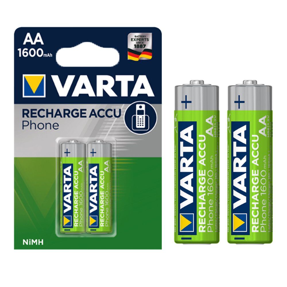 Varta T399 1.2V 1600 mAh Şarjlı AA Kalem Pil (2'li Paket)