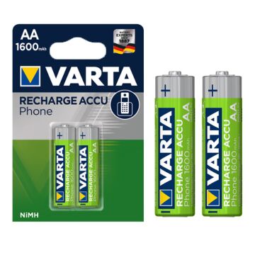 Varta T399 1.2V 1600 mAh Şarjlı AA Kalem Pil (2'li Paket)