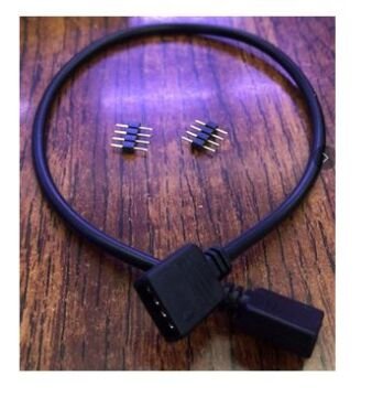 Powermaster RGB Led Bağlantı Erkek-Dişi Jumperlı 4 Pin Kablo