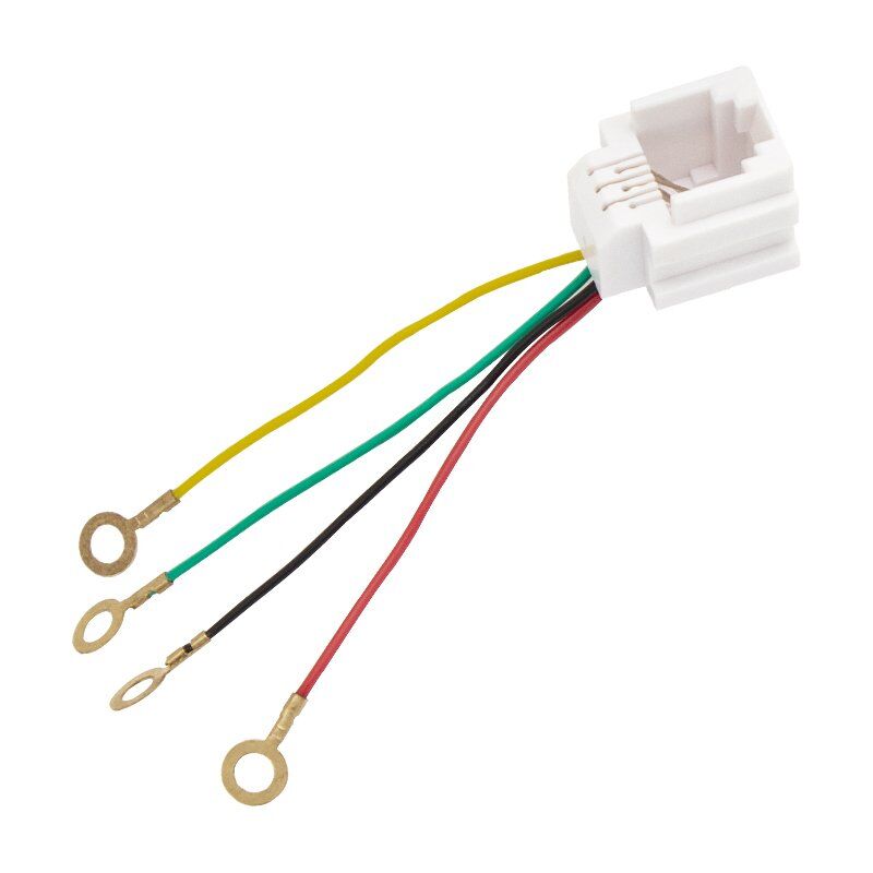 RJ11 KABLO SOKETİ 623K 6P4C KABLOLU TELEFON KONNEKTÖRÜ 150MM JACK (20 ADET)