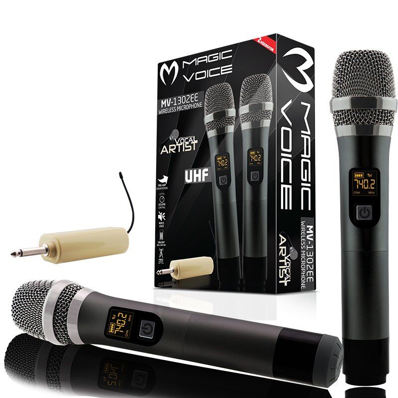 Magicvoice MV-1302EE  2 El Kablosuz Mikrofon