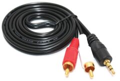 TeknoGreen 1,5 Metre Stereo+2Rca Kablo (Altın Uç)