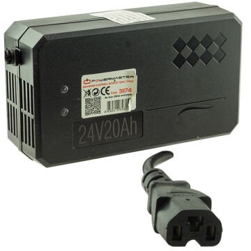 Powermaster PM-31174 24 Volt - 20 Amper C16 Uçlu Elektrikli Bisiklet Şarj Cihazı