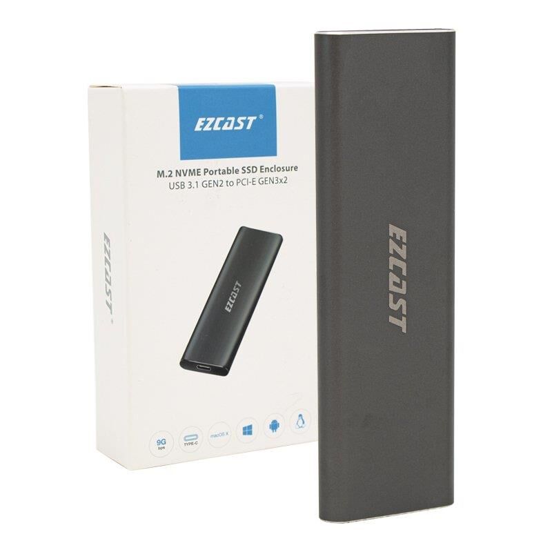 Powermaster M.2 Nvme SSD Destekli USB 3.1 Type-C SSD Harddisk Kutusu Sabit Sürücü Muhafazası