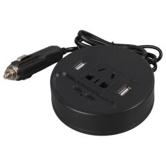 Olesson 1667 DC 12-24V 150W Oto Araç Power İnverter Çift TYPE-C - Çift USB - 220V Üniversal Priz Girişli İnvertör
