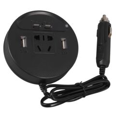 Olesson 1667 DC 12-24V 150W Oto Araç Power İnverter Çift TYPE-C - Çift USB - 220V Üniversal Priz Girişli İnvertör