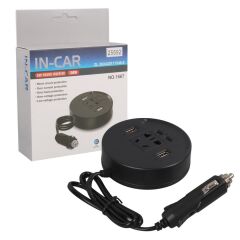 Olesson 1667 DC 12-24V 150W Oto Araç Power İnverter Çift TYPE-C - Çift USB - 220V Üniversal Priz Girişli İnvertör