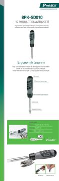Proskit 8Pk-Sd010 12 Parça Tornavida Seti