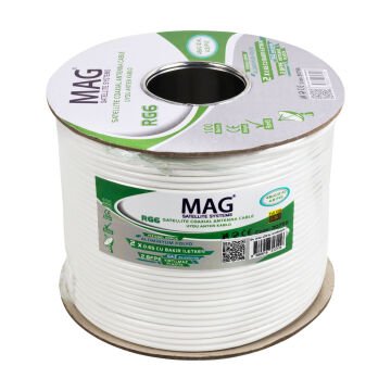 Mag RG59 Fa Mini Dual Bitişik Kablo 100 Metre