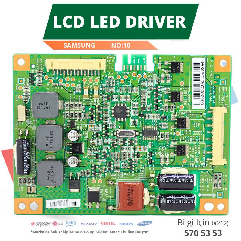 LCD LED DRİVER SAMSUNG (INV32L04A REV0.4) (LTA320AP18) (NO:10)