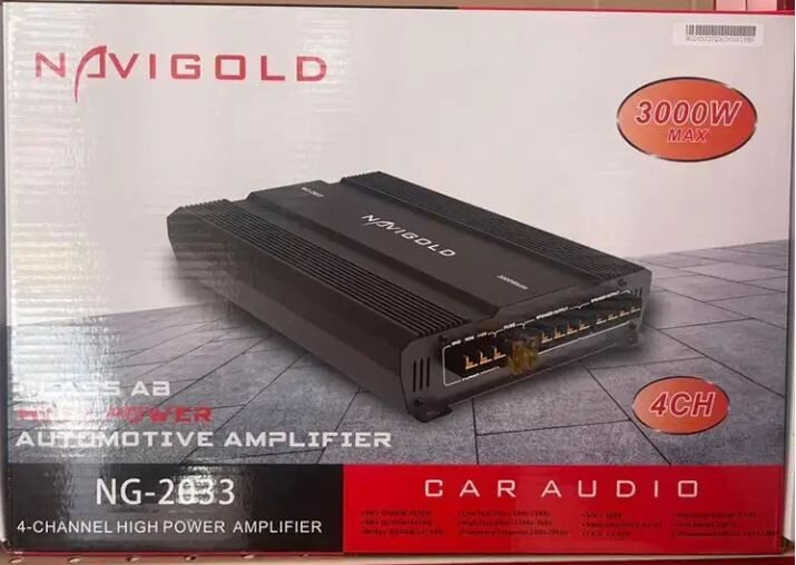 NAVIGOLD NG-2033 4 KANAL MAX 3000 WATT OTO AMFİ