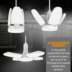 WINLIGHT WL-2760 220V 60 WATT 4 KOLLU PERVANE BEYAZ LED AMPUL