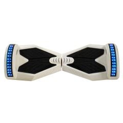 Smart Balance CS-813 Elektrikli Kaykay Hoverboard 8.5 inch Ledli Uzay Kasa Bluetooth Beyaz - Taşıma Çantası Hediye