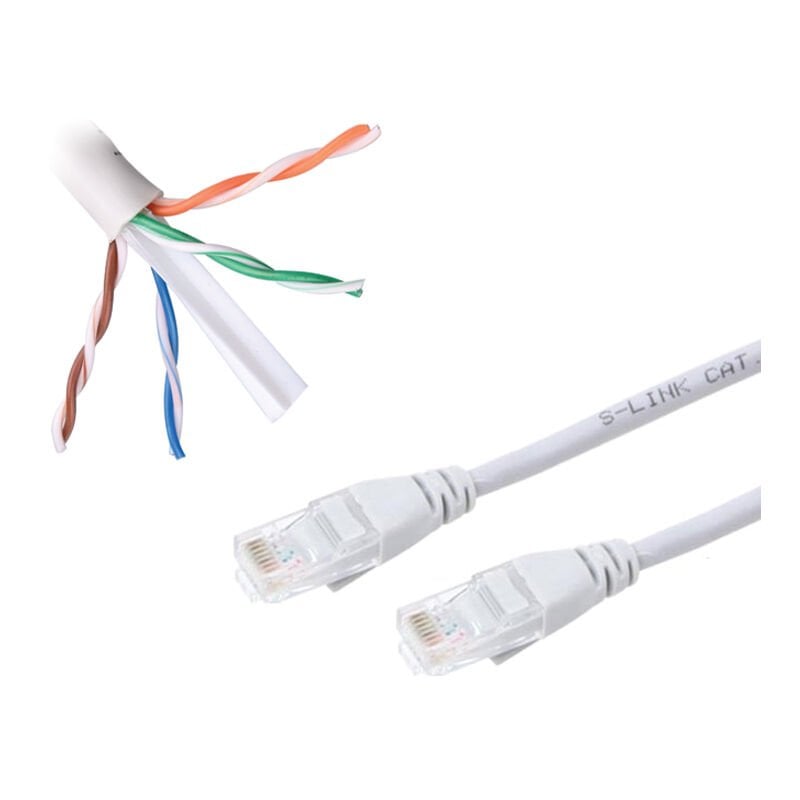 KABLO CAT6 60 CM GRİ POWERMASTER * SL-CAT606 (10'LU PAKET)